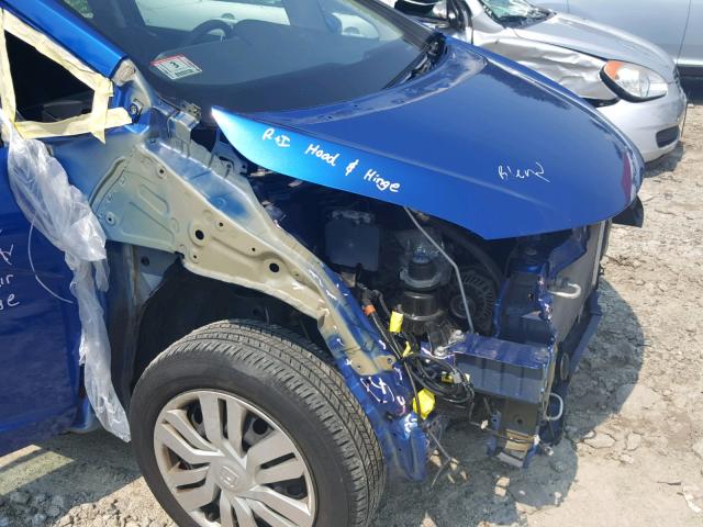 3HGGK5G53FM755075 - 2015 HONDA FIT LX BLUE photo 9