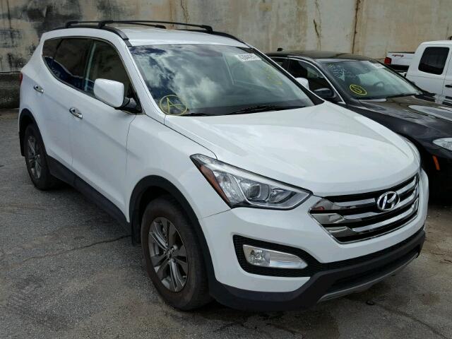 5XYZU3LB0EG189597 - 2014 HYUNDAI SANTA FE S WHITE photo 1