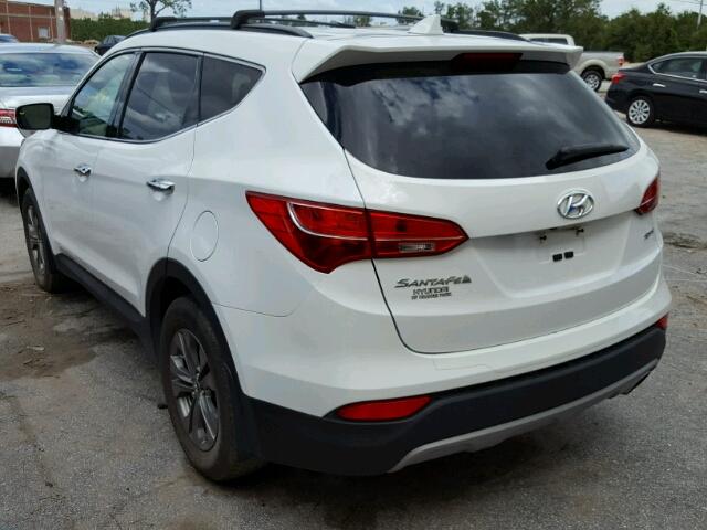 5XYZU3LB0EG189597 - 2014 HYUNDAI SANTA FE S WHITE photo 3