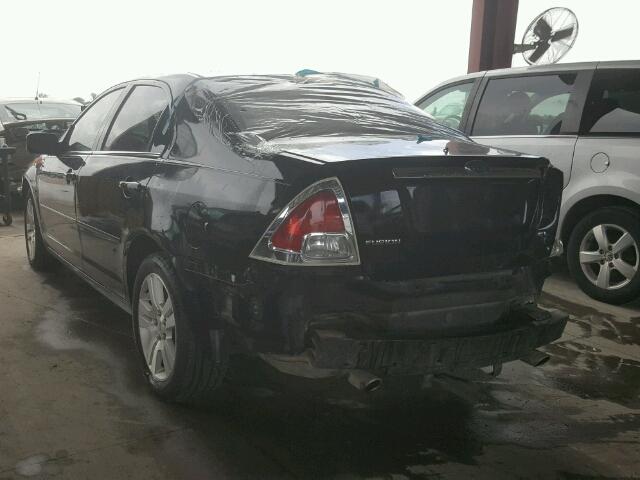 3FAFP08146R223613 - 2006 FORD FUSION BLACK photo 3