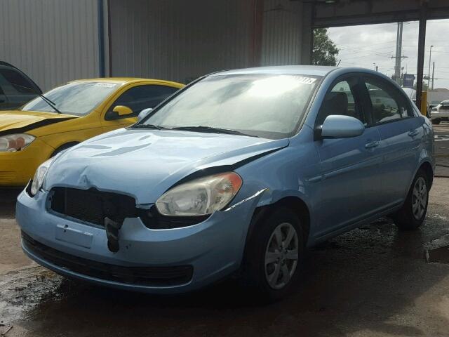 KMHCN46CX8U187058 - 2008 HYUNDAI ACCENT BLUE photo 2