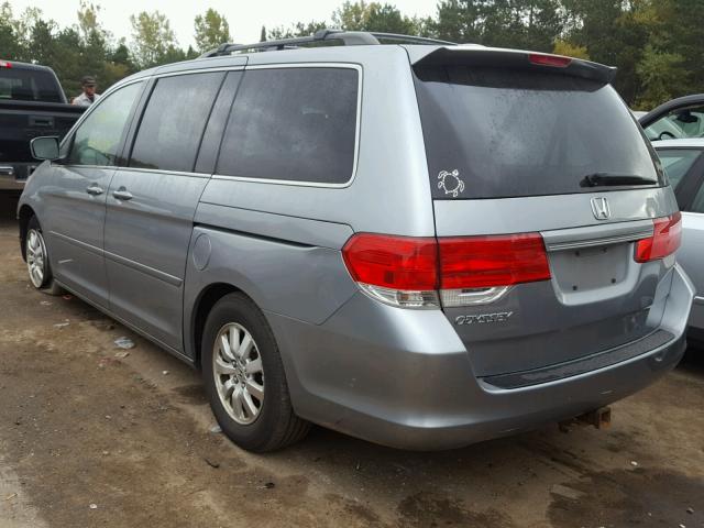 5FNRL38778B047511 - 2008 HONDA ODYSSEY TEAL photo 3