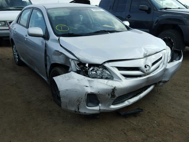 2T1BU4EE4CC863838 - 2012 TOYOTA COROLLA BA SILVER photo 1