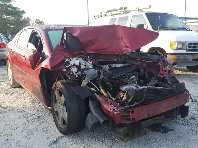 1G1ZJ57738F250080 - 2008 CHEVROLET MALIBU 2LT RED photo 1