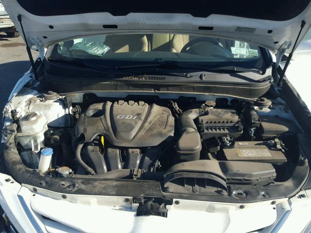 5NPEB4AC8DH763974 - 2013 HYUNDAI SONATA GLS WHITE photo 7