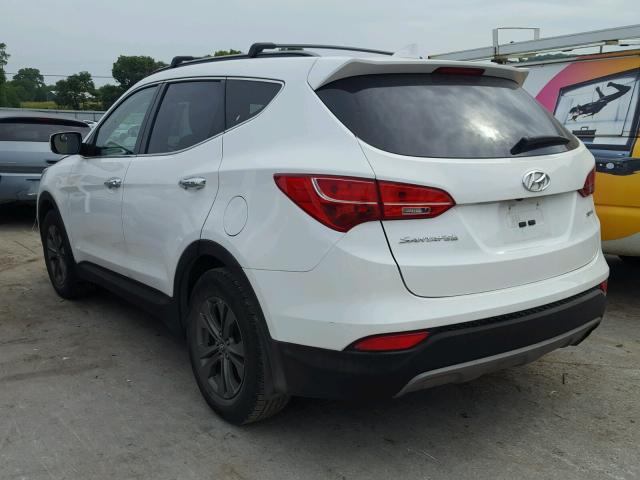 5XYZU3LB7EG205262 - 2014 HYUNDAI SANTA FE S WHITE photo 3