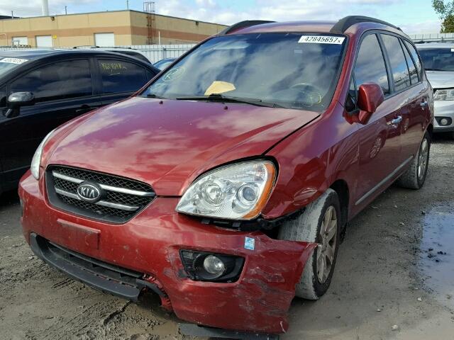 KNAFG525X87206860 - 2008 KIA RONDO BASE RED photo 2