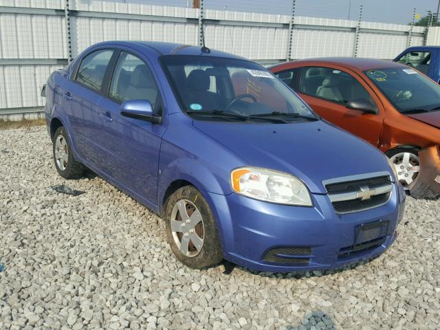 KL1TD56E89B627376 - 2009 CHEVROLET AVEO LS BLUE photo 1