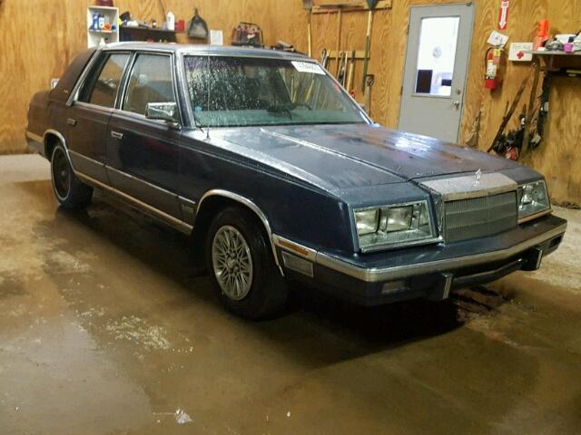 1C3BT56E5HC308022 - 1987 CHRYSLER NEW YORKER BLUE photo 1