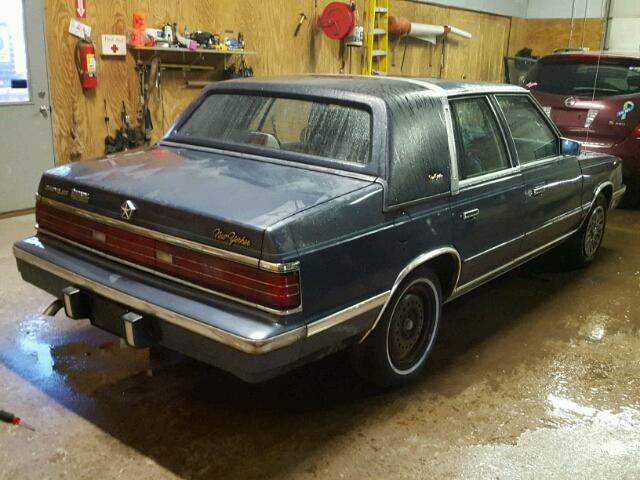 1C3BT56E5HC308022 - 1987 CHRYSLER NEW YORKER 蓝色 照片 4