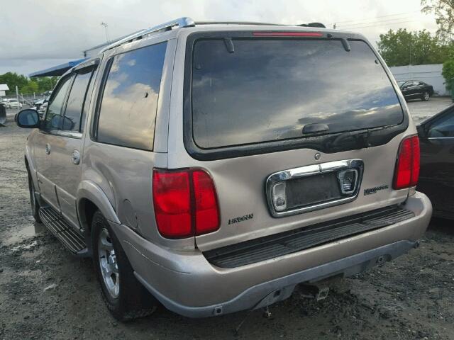 5LMEU27R81LJ11866 - 2001 LINCOLN NAVIGATOR BEIGE photo 3