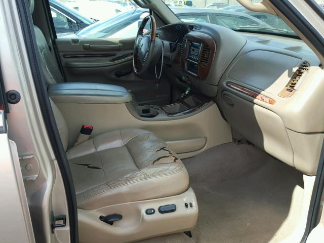 5LMEU27R81LJ11866 - 2001 LINCOLN NAVIGATOR BEIGE photo 5