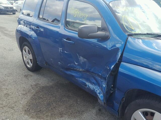 3GNCA13B09S558585 - 2009 CHEVROLET HHR LS BLUE photo 9