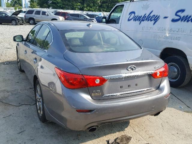 JN1EV7AR0HM841000 - 2017 INFINITI Q50 PREMIU CHARCOAL photo 3