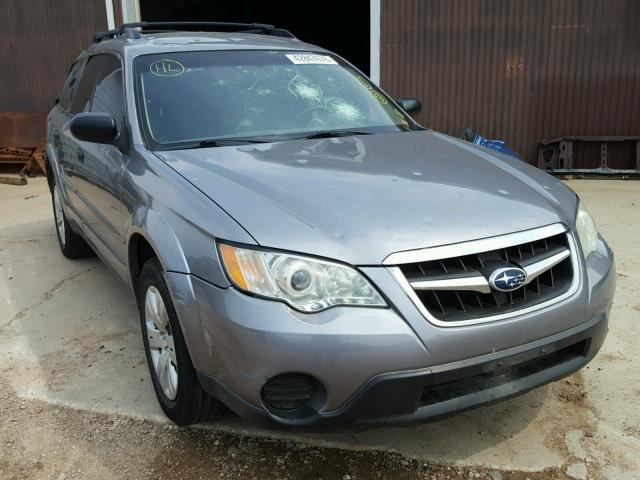 4S4BP60C487309406 - 2008 SUBARU OUTBACK SILVER photo 1