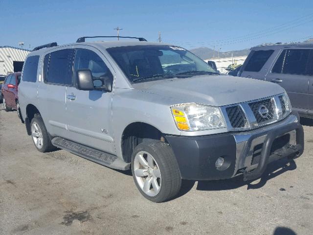 5N1AA08B86N737655 - 2006 NISSAN ARMADA SE SILVER photo 1