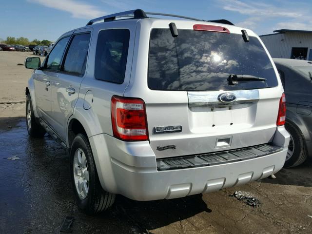 1FMCU0E75BKA37877 - 2011 FORD ESCAPE LIM SILVER photo 3