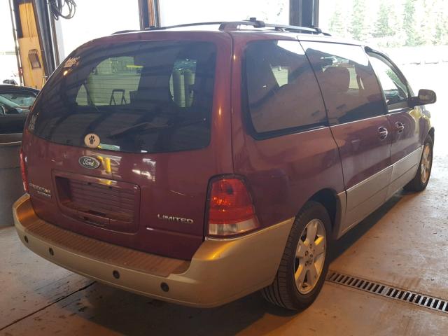 2FMDA58284BB22476 - 2004 FORD FREESTAR L BURGUNDY photo 4