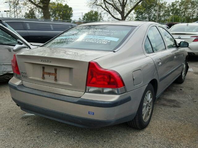 YV1RS61TX42347126 - 2004 VOLVO S60 BEIGE photo 4