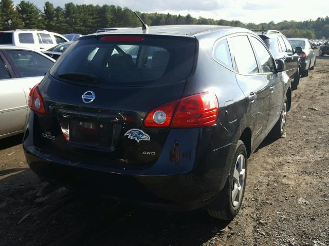 JN8AS5MV3AW100713 - 2010 NISSAN ROGUE S BLACK photo 4