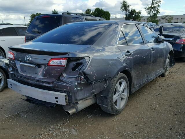 4T1BF1FK8EU463697 - 2014 TOYOTA CAMRY L GRAY photo 4