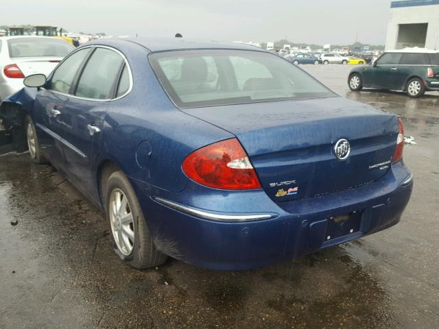 2G4WD562851298356 - 2005 BUICK LACROSSE BLUE photo 3