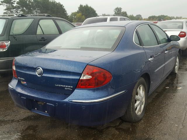 2G4WD562851298356 - 2005 BUICK LACROSSE BLUE photo 4