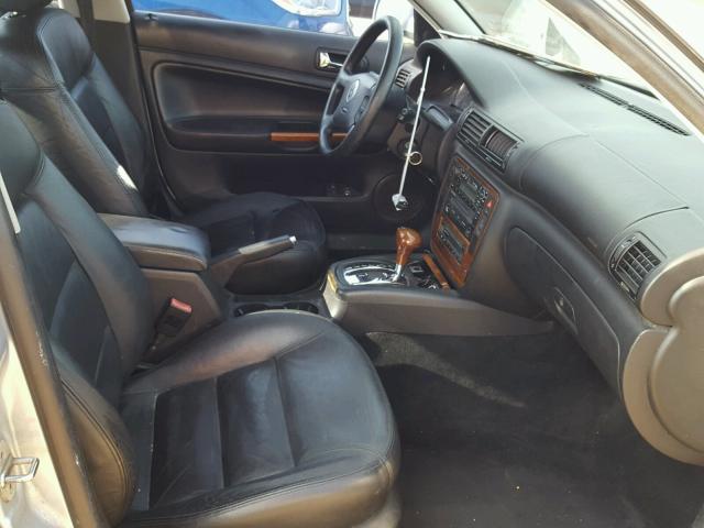 WVWTH63B61P289559 - 2001 VOLKSWAGEN PASSAT GLX SILVER photo 5