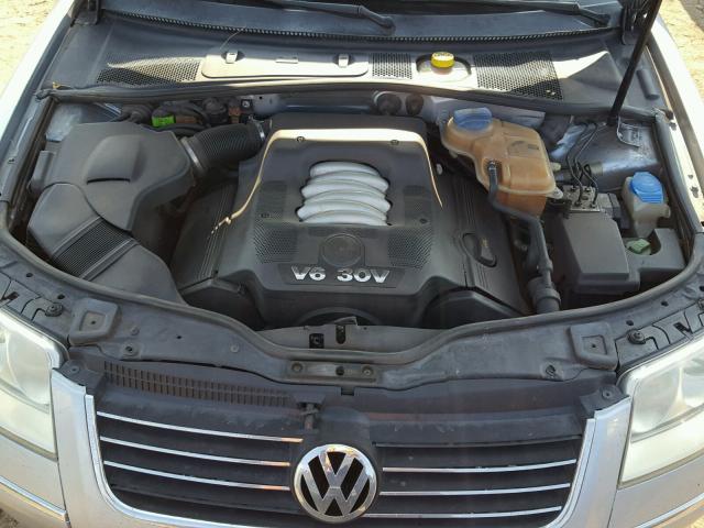 WVWTH63B61P289559 - 2001 VOLKSWAGEN PASSAT GLX SILVER photo 7