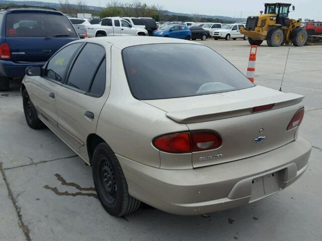 1G1JC524627414220 - 2002 CHEVROLET CAVALIER B BROWN photo 3