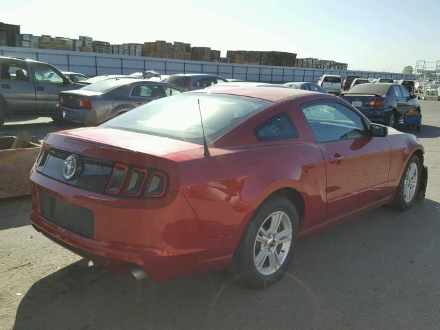 1ZVBP8AM8D5283497 - 2013 FORD MUSTANG RED photo 4