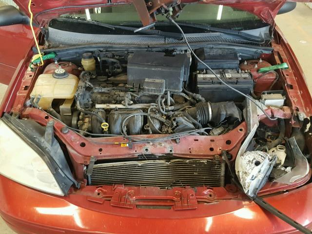 1FAHP36N55W255403 - 2005 FORD FOCUS ZXW RED photo 7