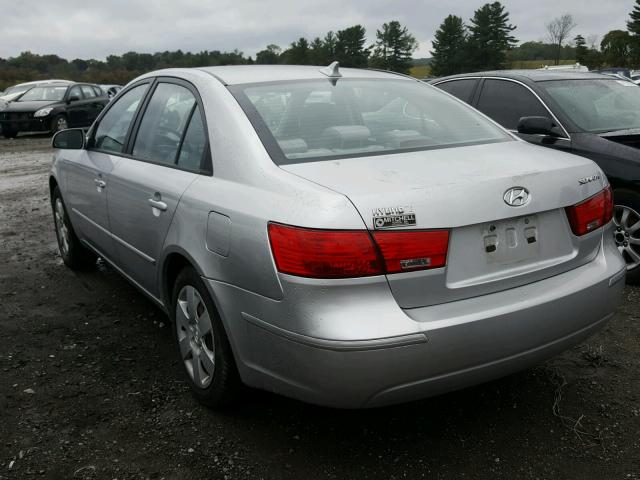 5NPET46C19H517782 - 2009 HYUNDAI SONATA SILVER photo 3