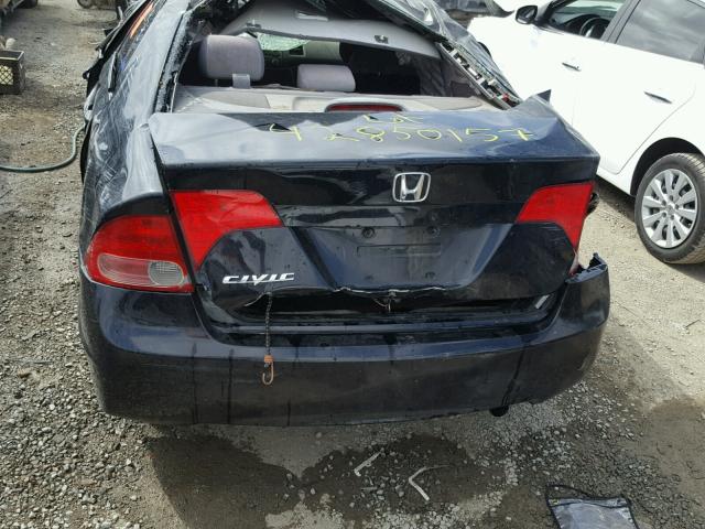 2HGFA16828H317202 - 2008 HONDA CIVIC EX BLACK photo 9