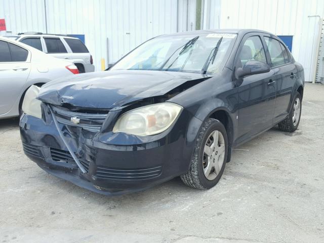 1G1AL58F587206833 - 2008 CHEVROLET COBALT LT BLACK photo 2