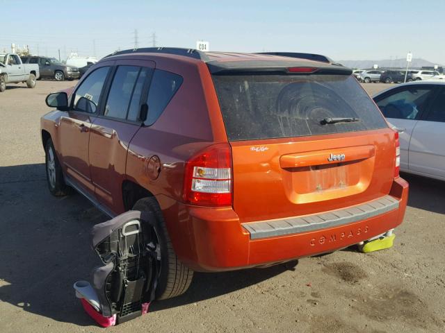 1J4NT4FB0AD541177 - 2010 JEEP COMPASS SP ORANGE photo 3