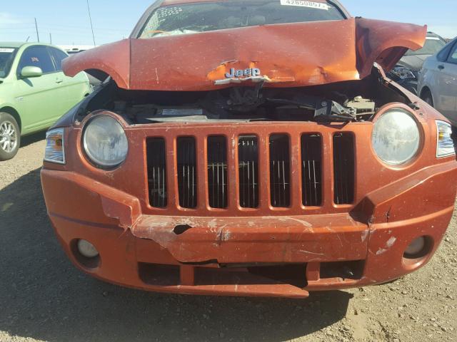 1J4NT4FB0AD541177 - 2010 JEEP COMPASS SP ORANGE photo 9