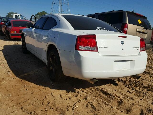 2B3CA3CVXAH257653 - 2010 DODGE CHARGER SX WHITE photo 3