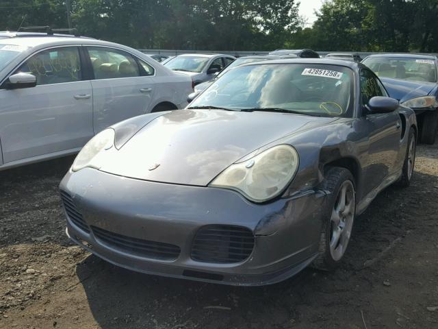 WP0AB29971S686653 - 2001 PORSCHE 911 TURBO GRAY photo 2