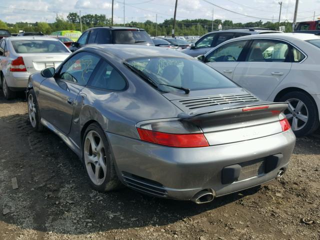 WP0AB29971S686653 - 2001 PORSCHE 911 TURBO GRAY photo 3