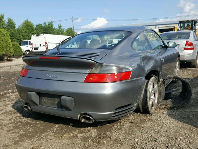 WP0AB29971S686653 - 2001 PORSCHE 911 TURBO GRAY photo 4