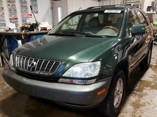 JTJHF10U910205308 - 2001 LEXUS RX GREEN photo 2