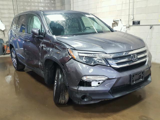 5FNYF5H41HB047752 - 2017 HONDA PILOT EX GRAY photo 1