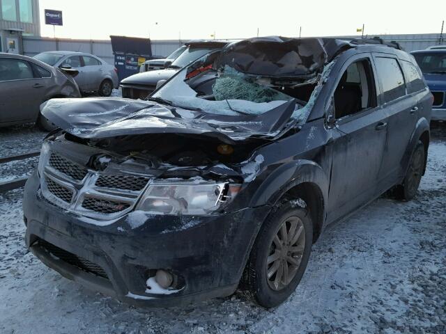 3C4PDCCG9DT666165 - 2013 DODGE JOURNEY SX BLACK photo 2