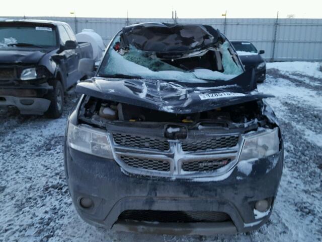 3C4PDCCG9DT666165 - 2013 DODGE JOURNEY SX BLACK photo 9