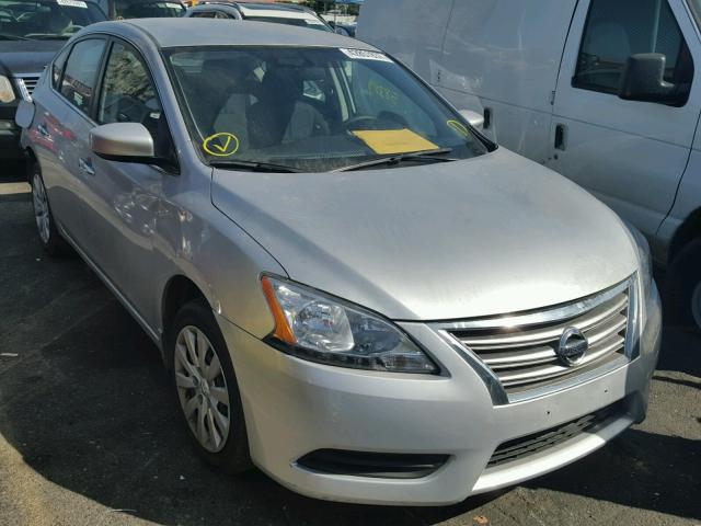 3N1AB7AP2FY302748 - 2015 NISSAN SENTRA S SILVER photo 1