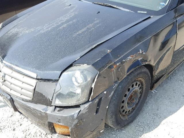 1G6DM57N830129521 - 2003 CADILLAC CTS BLACK photo 9