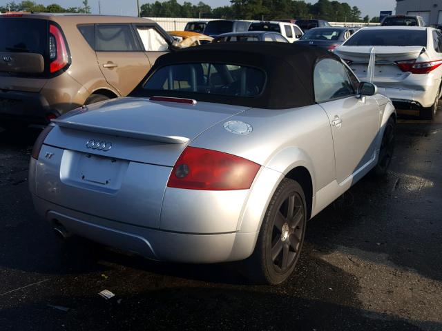 TRUTC28N541009198 - 2004 AUDI TT SILVER photo 4