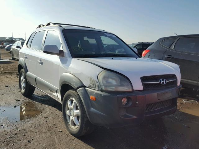 KM8JN12D35U222202 - 2005 HYUNDAI TUCSON WHITE photo 1