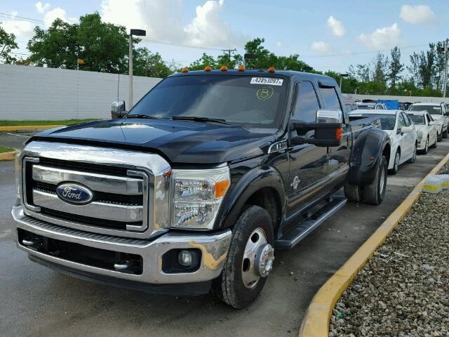 1FT8W3CT7BEC60846 - 2011 FORD F350 SUPER BLACK photo 2